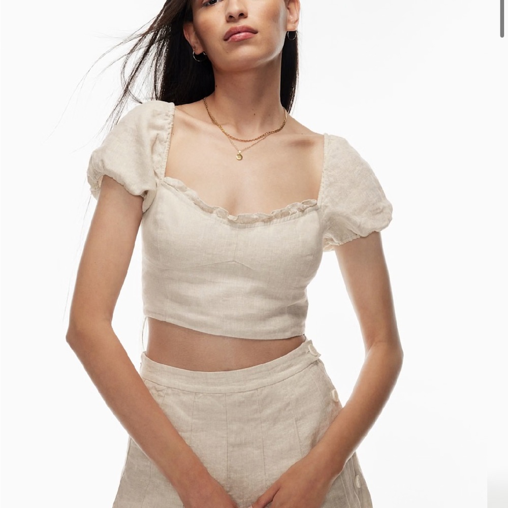 WHITE Wander Linen Blouse